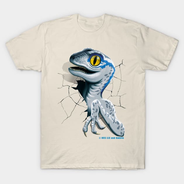 Jurassic World - Baby Blue Raptor T-Shirt by TMBTM